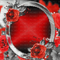 soave background animated  vintage circle rose - Free animated GIF