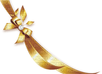 gold bow - PNG gratuit
