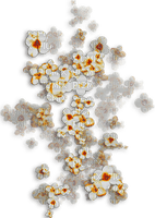White yellow soft flowers deco [Basilslament] - 免费PNG