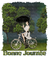 woman in rain bp - Nemokamas animacinis gif