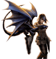 fantasy woman and dragon nataliplus - zadarmo png