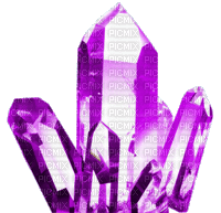 cristaux mauve - GIF animé gratuit