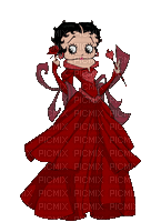 Betty Boop,red, gif, Orabel - Free animated GIF