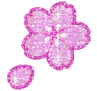 Kawaii glitter Sakura emoji - Free animated GIF