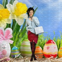 femme, Pâques, printemps, fleurs, oeufs,fleur,,Pelageya ,3D ,fille  fashion - gratis png