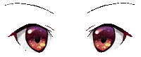 anime eyes gif yeux👀 - GIF animé gratuit