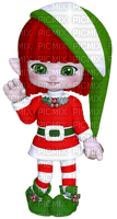Kaz_Creations Dolls Cookie Elfs Red and Green Christmas - png gratis
