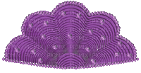 purple fan glitter - GIF animé gratuit