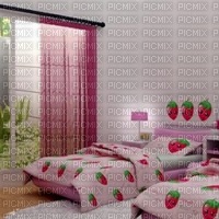 Strawberry Bedroom - Free PNG