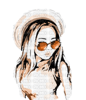 dolceluna woman summer gif sunglasses - Безплатен анимиран GIF