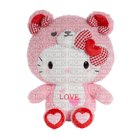 hello kitty heart plush - Free PNG