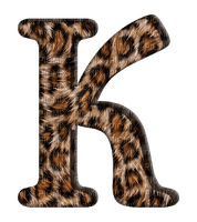 Lettre K. leopard - zadarmo png