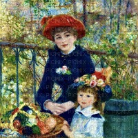 Renoir, Two Sisters (On the Terrace) - png gratis
