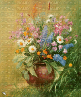 MMarcia gif flores fleur multicolor fundo - Gratis animerad GIF