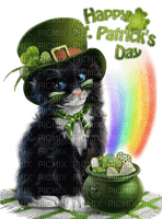 Saint Patricks Day. Cat. Leila - PNG gratuit