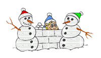 Snow, Snowman, Snowballs, Snowball Fight, Boy, Boys, Kid, Kids, Winter, Christmas, X-Mas - Jitter.Bug.Girl - png gratis