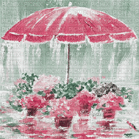 soave background animated painting flowers vase - Бесплатни анимирани ГИФ