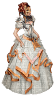 woman mask gown - png gratis