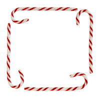 candy cane frame - zdarma png