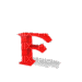 Kaz_Creations Alphabets Jumping Red Letter F - Gratis animerad GIF