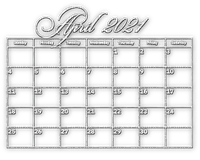 soave calendar deco april text 2021 - Free PNG