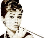 Audrey Hepburn sepia - zadarmo png