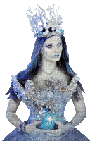 Reina de la nieve - Бесплатный анимированный гифка