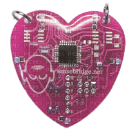 pink circuit board - nemokama png