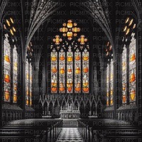 Gothic Cathedral with Candy Corn Windows - безплатен png