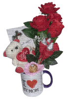 I Love My Mom Red Roses Gift - фрее пнг