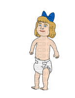 Cartoon baby girl - png grátis