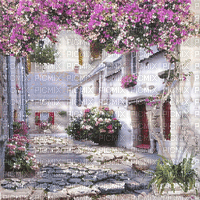 dolceluna vintage street background - GIF animé gratuit