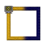 Small Yellow/Blue Frame - zdarma png