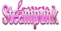 Forever Steampunk.Text.Pink - bezmaksas png
