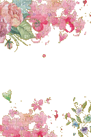 cadre glitter romantique - GIF animate gratis
