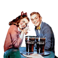 pareja vintage coca cola dubravka4 - bezmaksas png