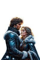 loly33 couple hiver - kostenlos png