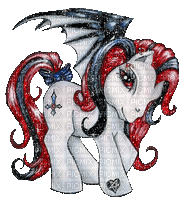 gothic pony - Free animated GIF