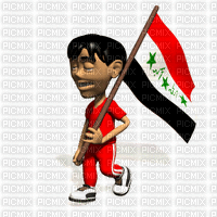 علم العراق - GIF animate gratis