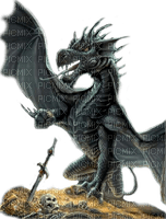 grey dragon by nataliplus - zadarmo png