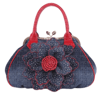 Bag Jeans Blue Red - Bogusia - ilmainen png