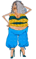 Funny old women vector clipart - ücretsiz png