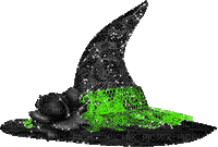 soave deco halloween animated hat witch - Free animated GIF