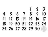 Data kalendarz - фрее пнг