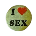 i heart sex pin - δωρεάν png