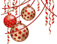 Christmas   boules  decoration Red_Noël   globes décoration rouge tube - Free PNG