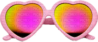 Pink rose lens sunglasses - PNG gratuit