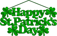 Sign.Text.Happy St.Patrick's Day.Green - ilmainen png
