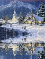 winter reflections - PNG gratuit