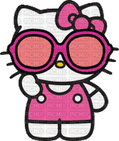 Hello kitty lunettes de soleil Debutante rose - GIF animé gratuit